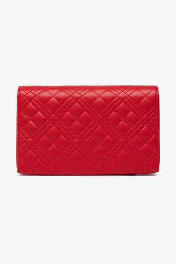 Borsetta Quilted Tracolla da Sera Trapuntata Rosso - 3