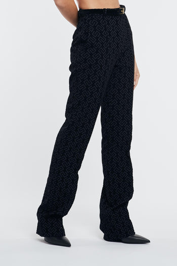 Pantalone con Cintura Nero Donna - 3