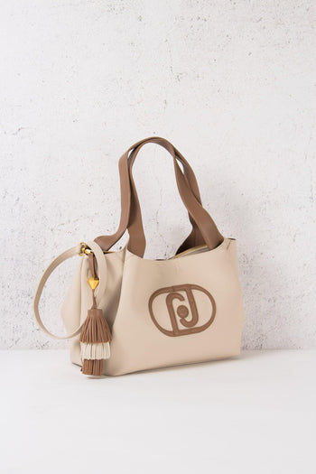 Borsa Media Zip Centrale Coffee Milk/nuez - 3