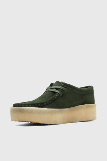 Clarks Wallabee Cup Scarpe in Pelle Verde Scuro - 3