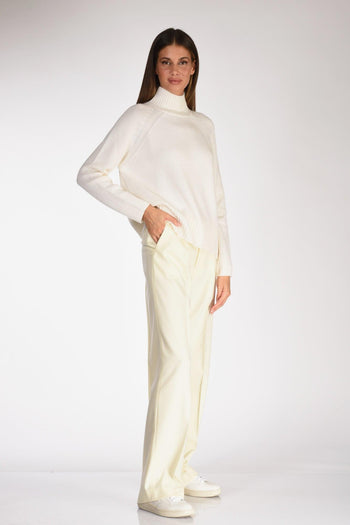 Pantalone Flanella Bianco Donna - 2
