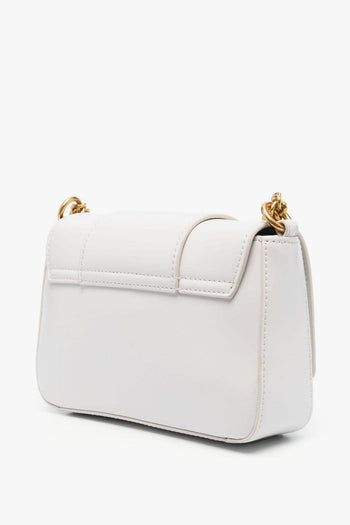 Borsa Bianco Donna a tracolla con placca logo - 3