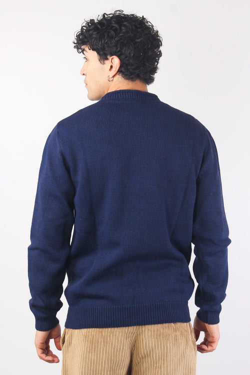 Maglia Treccia Blu - 2