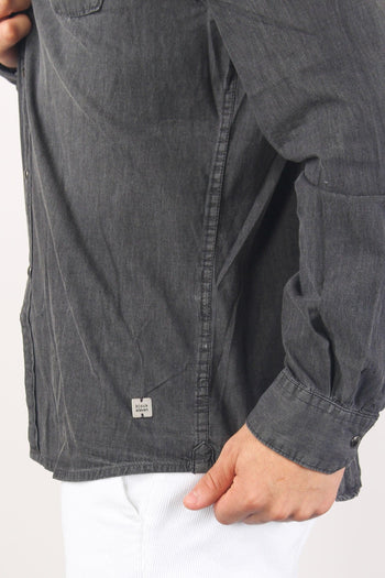 Camicia Denim West Nero - 7