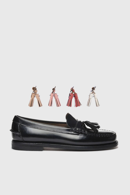 Mocassino Classic Dan Multi Tassel Pelle Nero