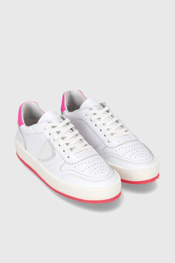 Sneaker Nice Veau Pelle Bianco/Fuxia - 2