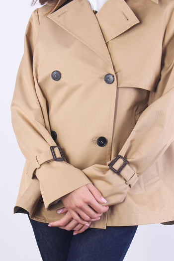 Biglia Trench Corto Miele - 8