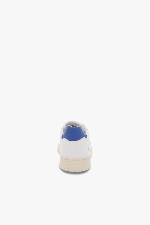 Sneakers COURT MONO WHITE-BLUE in pelle bianco e blu - 2