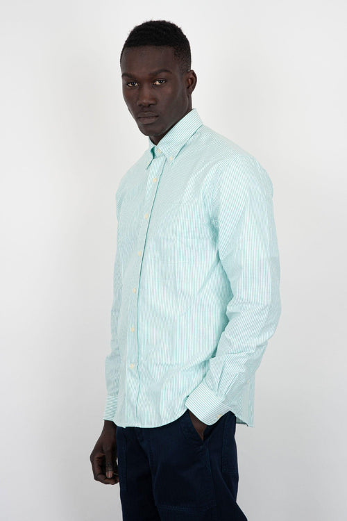 Camicia Doubling Cotone Verde - 1