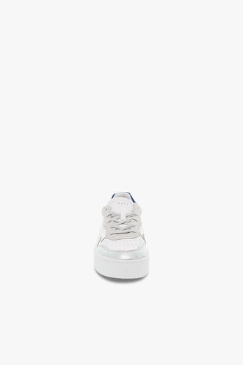 Sneakers STEP POP LAMINATED SILVER in pelle e laminato bianco e argento - 4