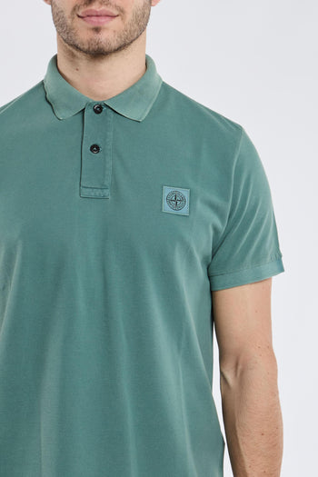 Polo Slim Fit Verde in 100% CO - 4