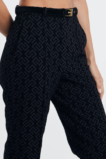 Pantalone con Cintura Nero Donna - 6