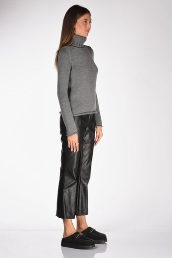 Slowear Maglia Collo Alto Grigio Donna - 4