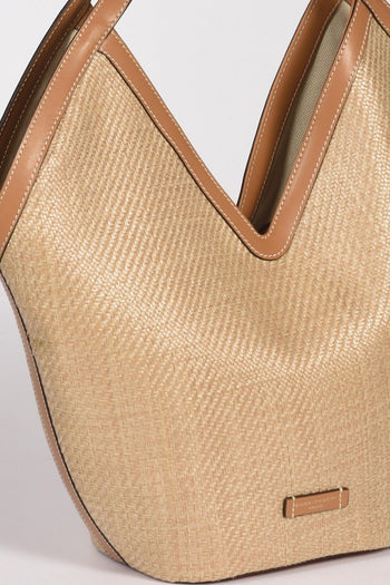 Borsa Anfora Beige/beige Scuro Donna - 4