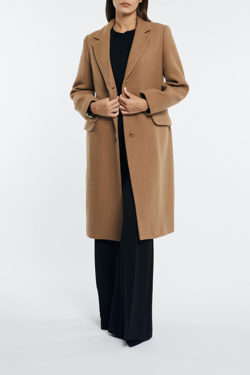 Cappotto dritto misto lana - 2