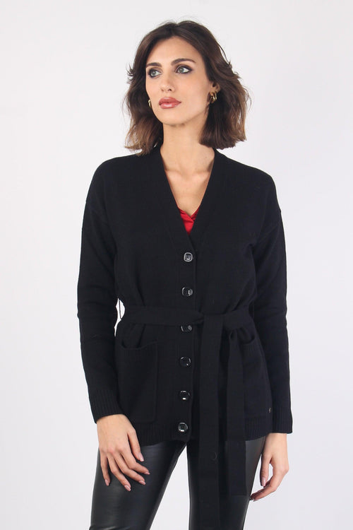 Isola Cardigan Over Riga Nero