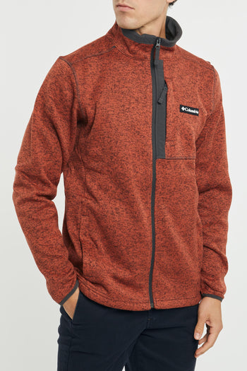 Felpa Full zip arancio AO9710-849 - 5