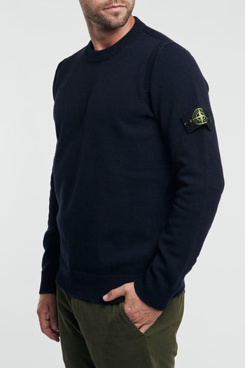 Maglia Lambswool Blu Uomo - 4