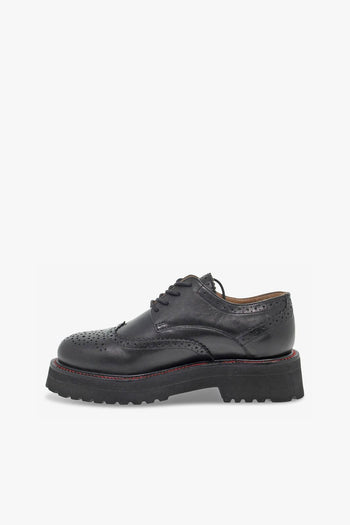 Scarpa bassa DERBY INGLESE NEW CRUST in pelle nero - 3