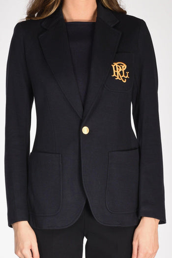 Blazer Jaquard Blu Donna - 3