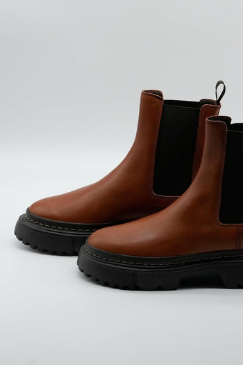 Chelsea Boot Pelle Cuoio Donna - 5