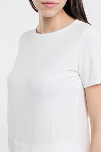 Max Mara T-shirt Mezza Manica 95% CO 5% EA Bianco - 6