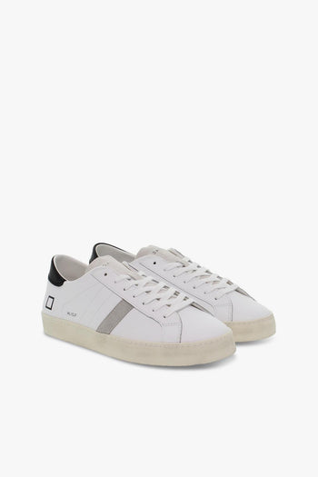 Sneakers HILL LOW CALF in pelle e camoscio bianco e nero - 5