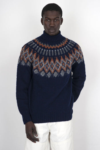 Maglia Love On The Rocks Blu Navy Uomo - 4