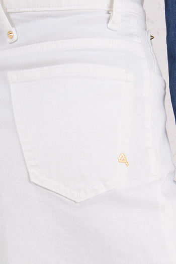Denim Cropped Vita Alta Bianco - 6