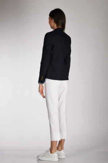 Blazer Monopetto Blu Donna - 5