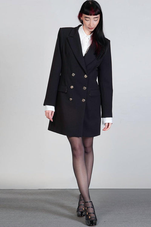 Abito robe-manteau in crêpe