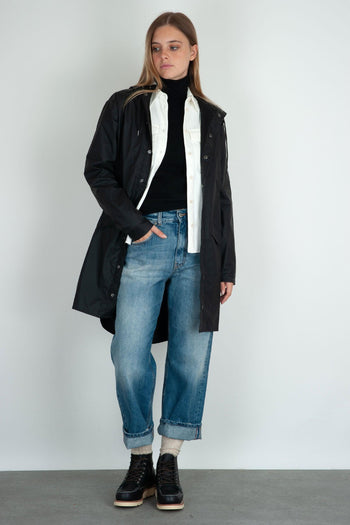 Long Jacket Nero Donna - 5