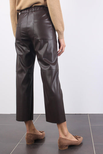 Pantalone Ecopelle Cropped Moro - 6