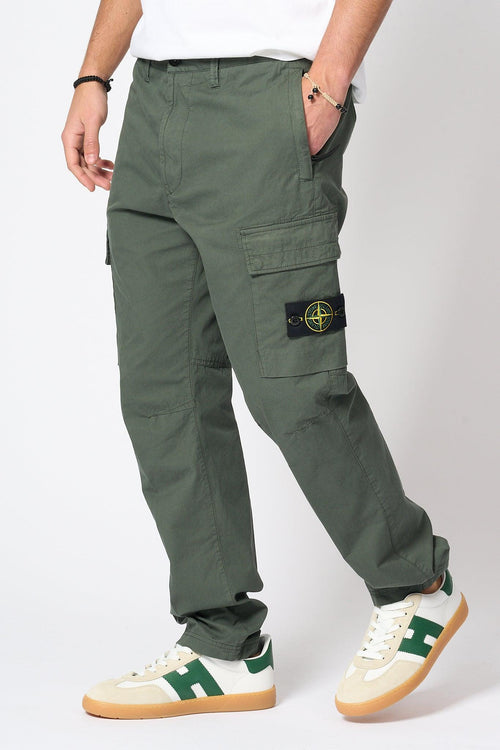 Pantalone Cargo Supima Muschio Uomo