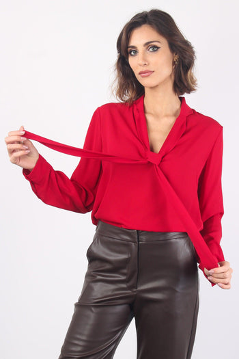 Blusa Cravatta Rosso - 4