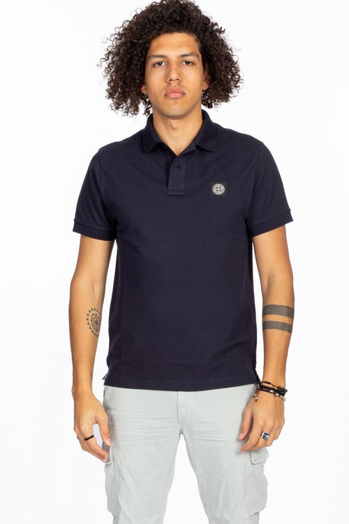 Polo Manica Corta Blu Navy Uomo