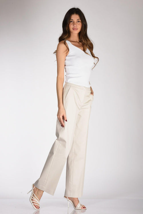 Pantaloni Justine Bianco Naturale Donna - 2