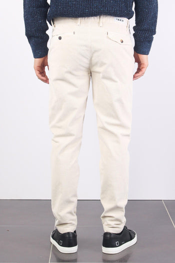 Pantalone Chino Velluto Panna - 3