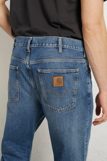 Marlow Pant Cotton Edgewood Blu Uomo - 5