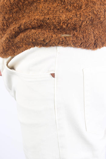 Pantalone 5 Tasche Panna - 6