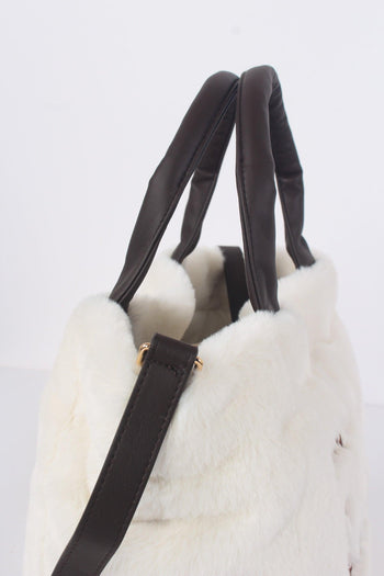 Borsa Ecopelliccia Panna - 6