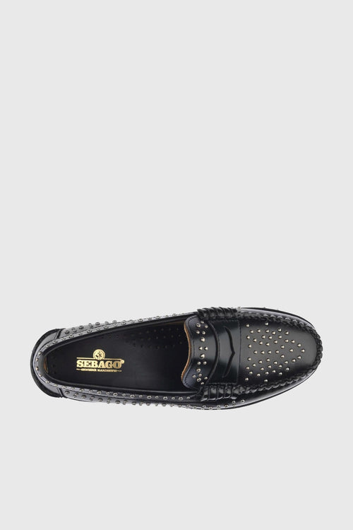 Mocassino Dan Lug Studs Pelle Nero - 2