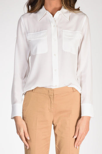 Camicia Tasche Bianco Donna - 3