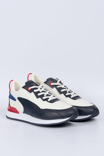 Sneaker Bicolor Bianco/Blu Uomo - 3