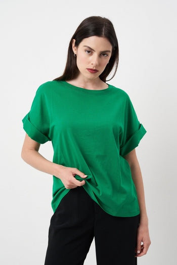 T-shirt manica corta verde - 2