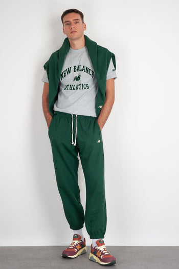 Felpa Athletics Varsity in Cotone Verde - 7