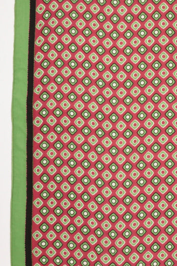 Sciarpa Stampata Fucsia/verde Donna - 3