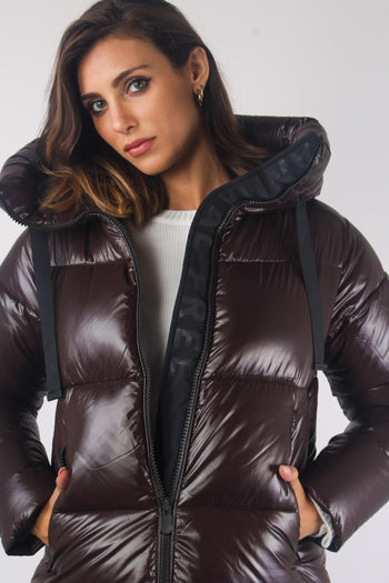 Isabel Piumino Lungo Laccato Brown Black - 7