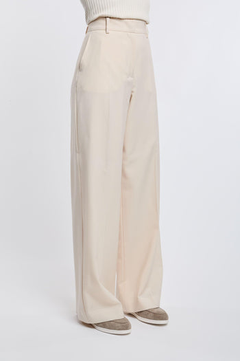 Max Mara Pantalone 100% WV Bianco - 3