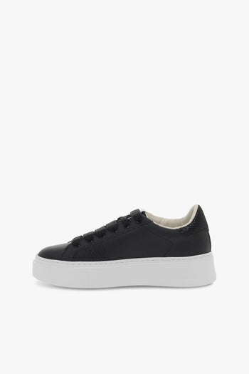 Sneakers WEIGHTLESS LOW TOP in pelle e nylon nero Donna Sneakers - 3
